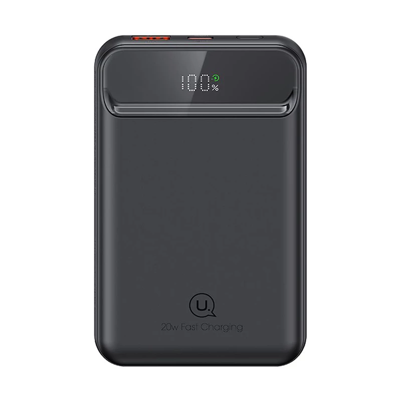 پاوربانک یوسمز مدل US-CD214 ظرفیت 10000 میلی آمپر ساعت-مشکی