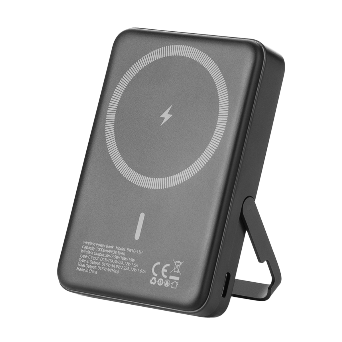 پاوربانک بی سیم بنتیک مدل BW10-15H ظرفیت 10000 میلی آمپر ساعت-مشکی