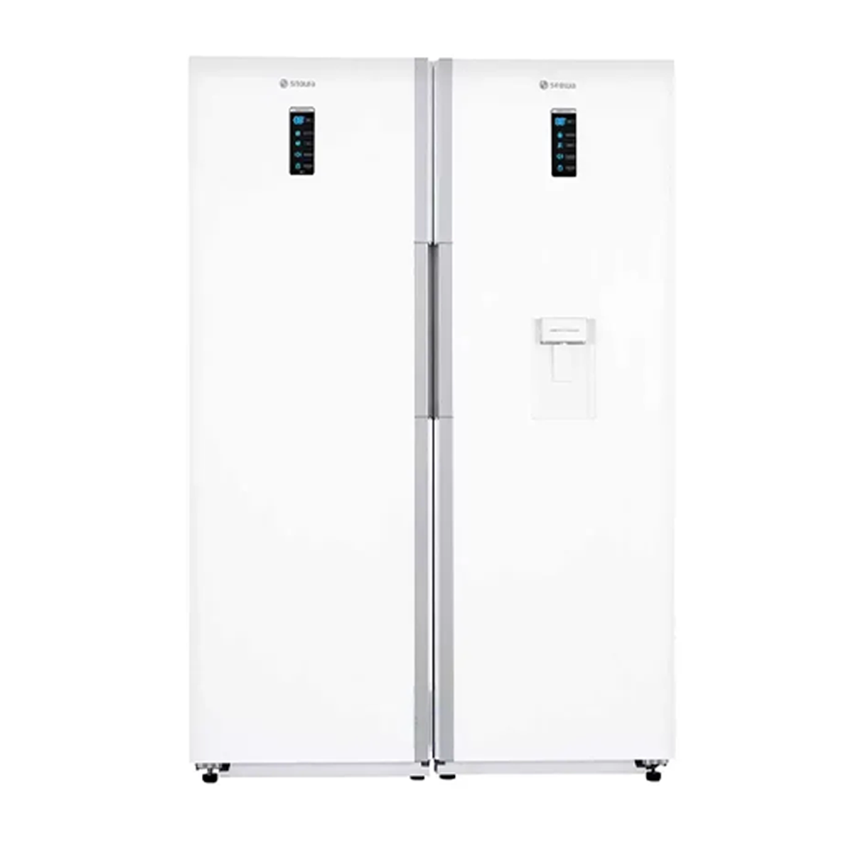 یخچال فریزر دو قلو اسنوا 38 فوت سری هایپر مدل SRDi-SFDi-M210GW-سفید متالیک