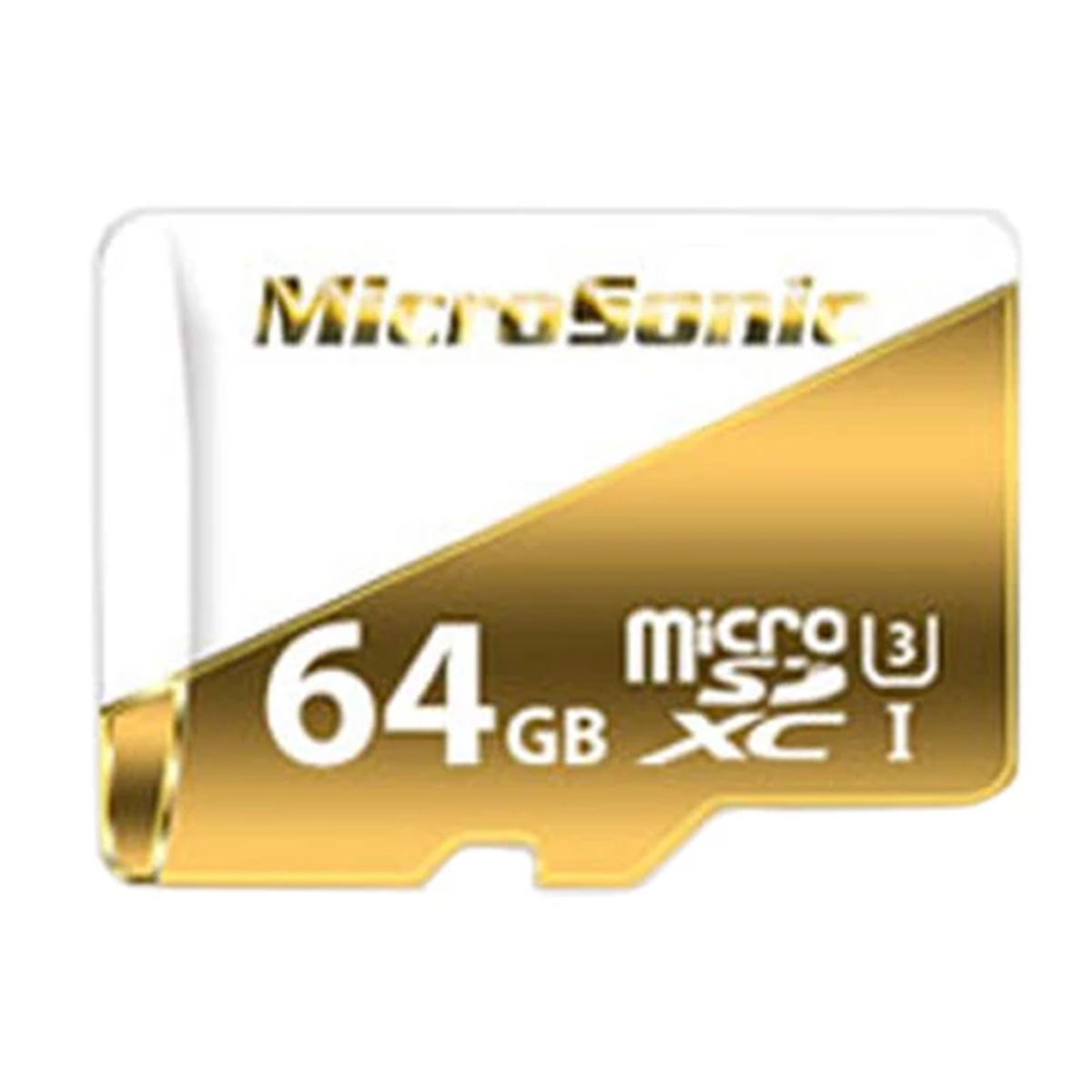 کارت حافظه‌ microSDXC میکروسونیک کلاس 10 استاندارد U3 مدل 533X-A1-V30 سرعت 80MBps ظرفیت 64 گیگابایت-سفید