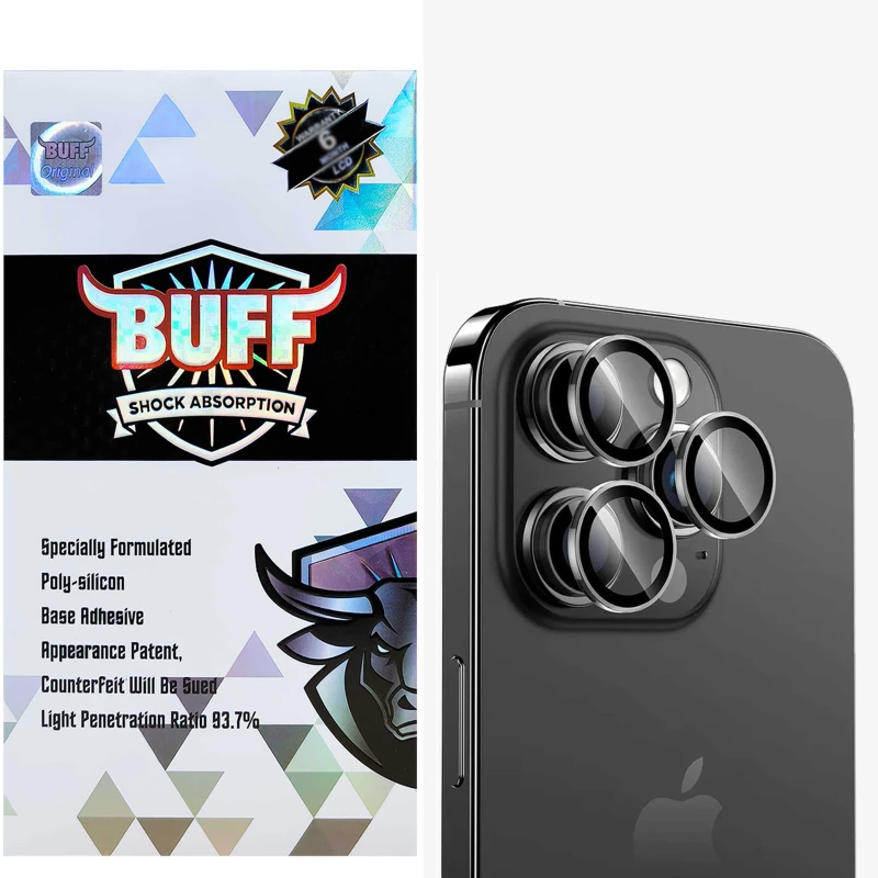 محافظ لنز گوشی اپل iPhone 16 Pro Max-16 Pro بوف مدل HD-ColorLenz-G-سفید