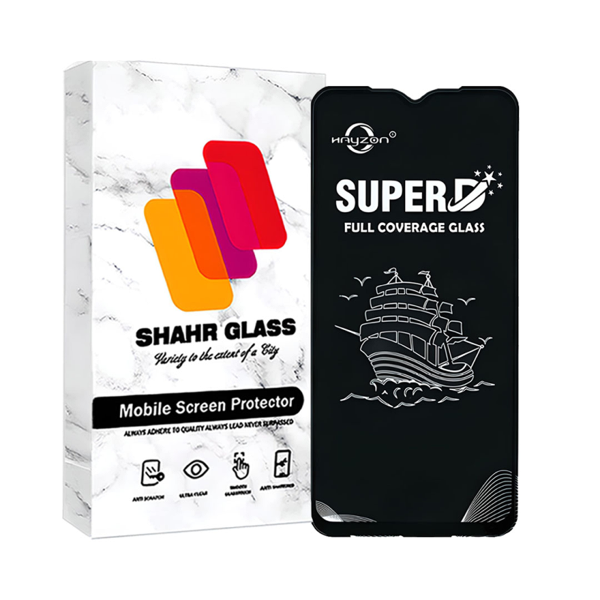 گلس گوشی سامسونگ Galaxy A20s - شیائومی Redmi Note 8 Pro - Redmi 9 شهر گلس مدل SHIPS -مشکی گلس گوشی سامسونگ Galaxy A20s - شیائومی Redmi Note 8 Pro - Redmi 9 شهر گلس مدل SHIPS -مشکی