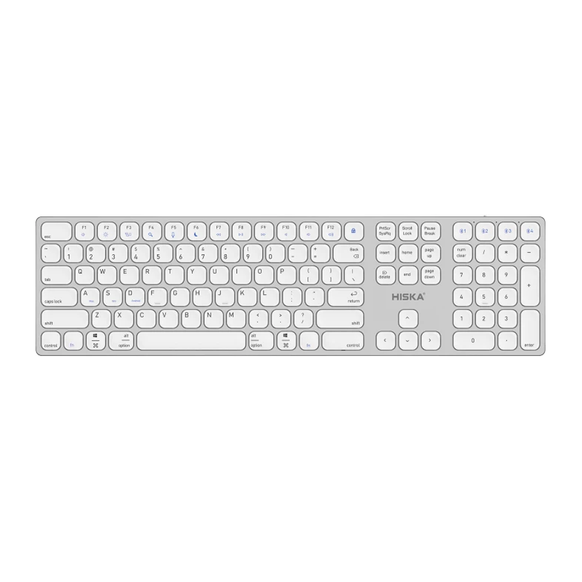کیبورد بی سیم هیسکا مدل HX-KE245-سفید