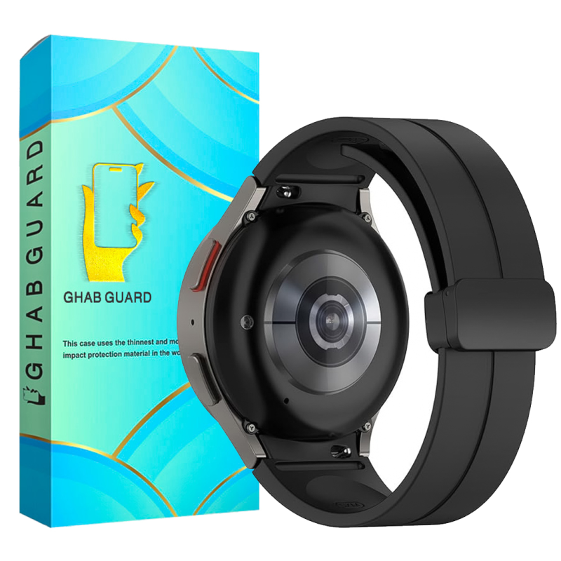 بند قاب گارد مدل SILKMGNGR مناسب برای ساعت هوشمند سامسونگ Galaxy Watch 4 / 5 / 6