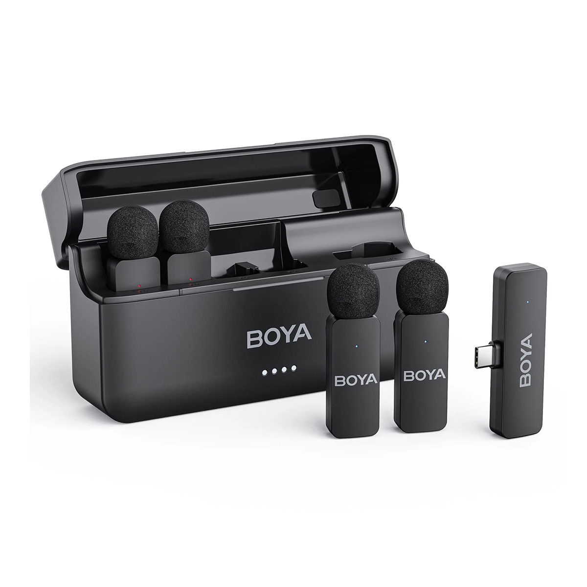 میکروفن بی سیم بویا مدل BY-V4U چهار‌کاربره رابط تایپ سی