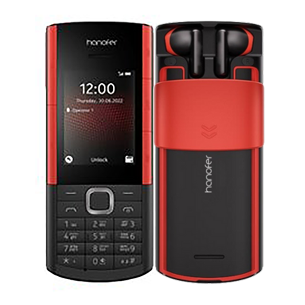 گوشی موبایل هانوفر مدل 5720 دو سیم کارت-مشکی