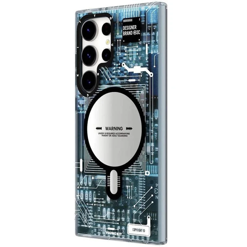 کاور گوشی سامسونگ Galaxy S25 Ultra یانگ کیت مد‌ل technology magnetic -خاکستری