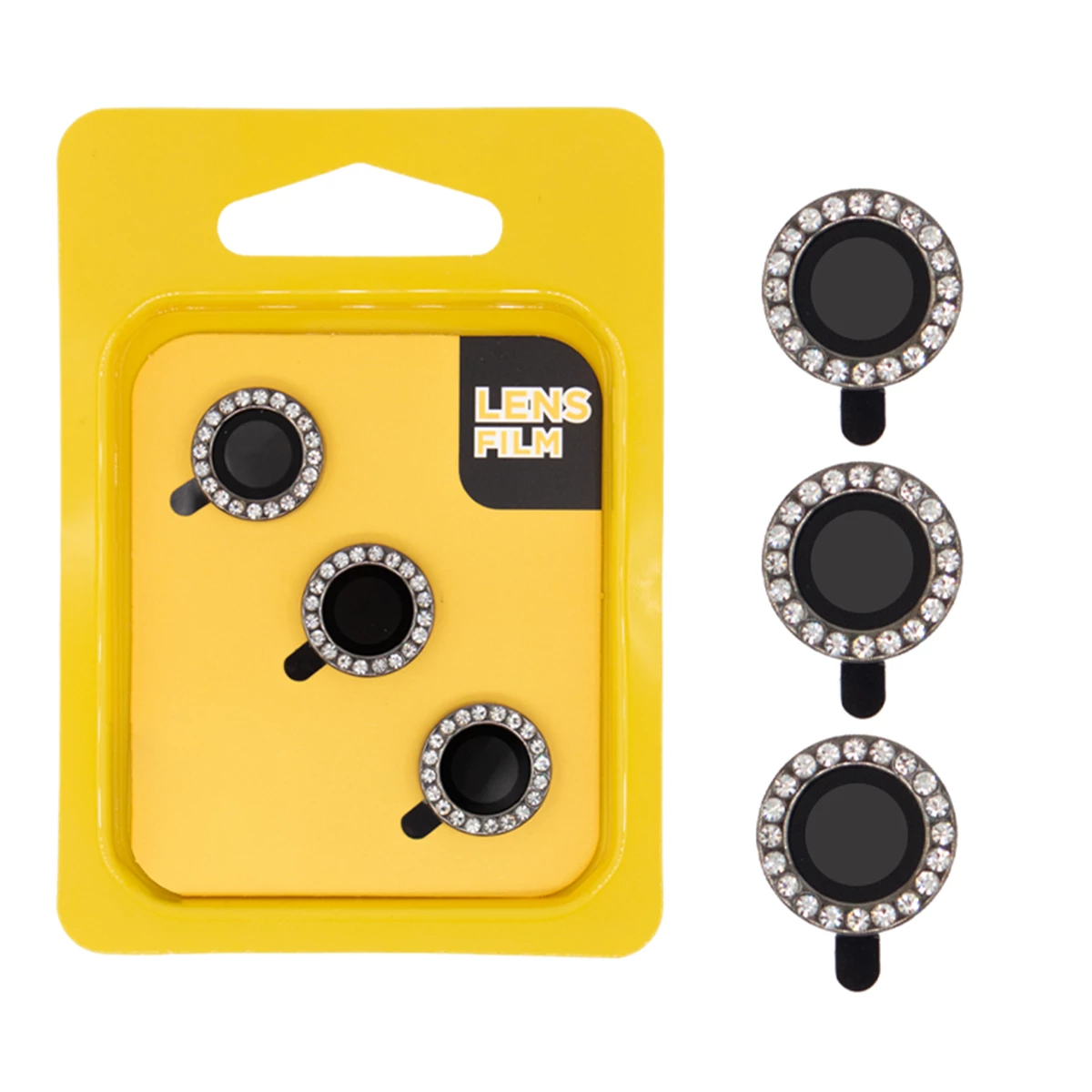 محافظ لنز دوربین گوشی سامسونگ Galaxy A54 کمرا فیلم مدل رینگی نگین دار-مشکی محافظ لنز دوربین گوشی سامسونگ Galaxy A54 کمرا فیلم مدل رینگی نگین دار-مشکی