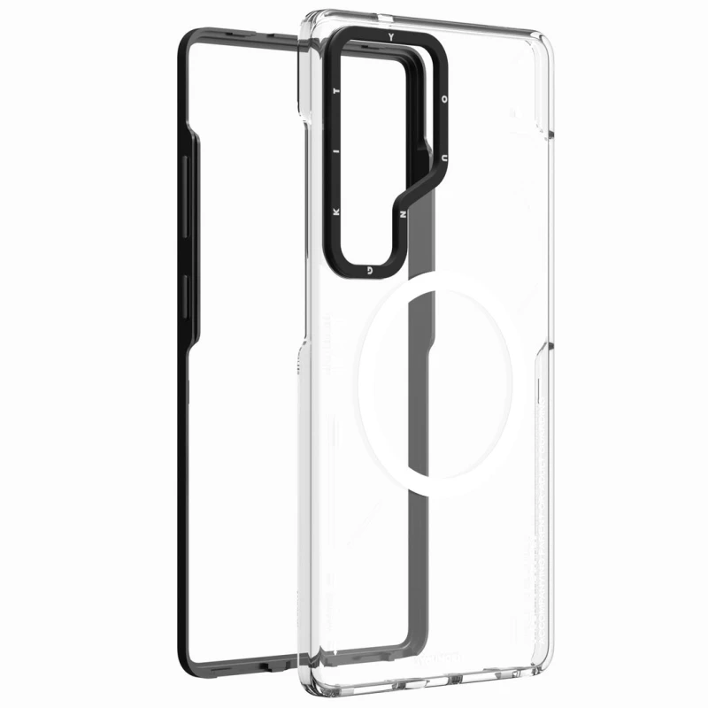 کاور گوشی سامسونگ Galaxy S25 Ultra یانگ کیت مدل Mecha Magnetic-مشکی