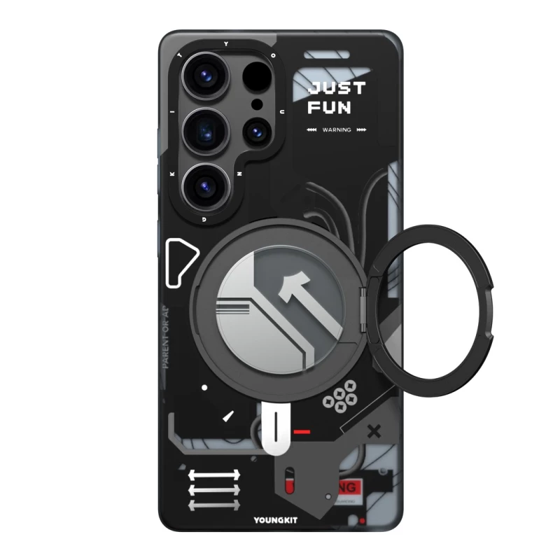 کاور گوشی سامسونگ Galaxy S25 Ultra یانگ کیت مدل Starship Magnetic-مشکی