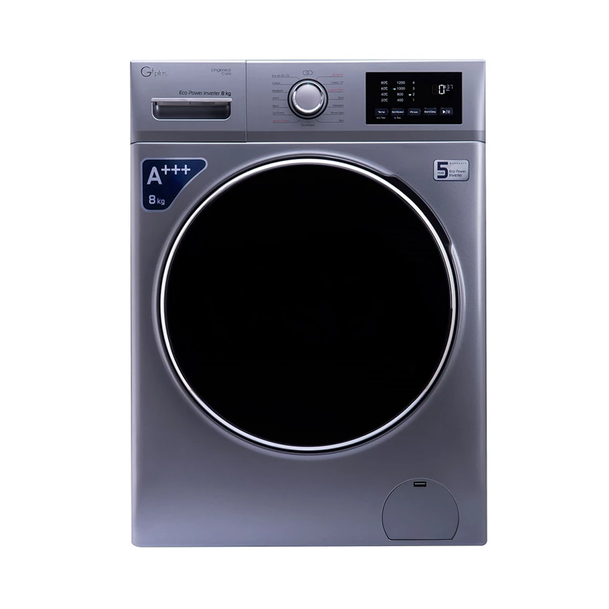 ماشین لباسشویی جی پلاس 8 کیلویی مدل GWM-M822T-IND