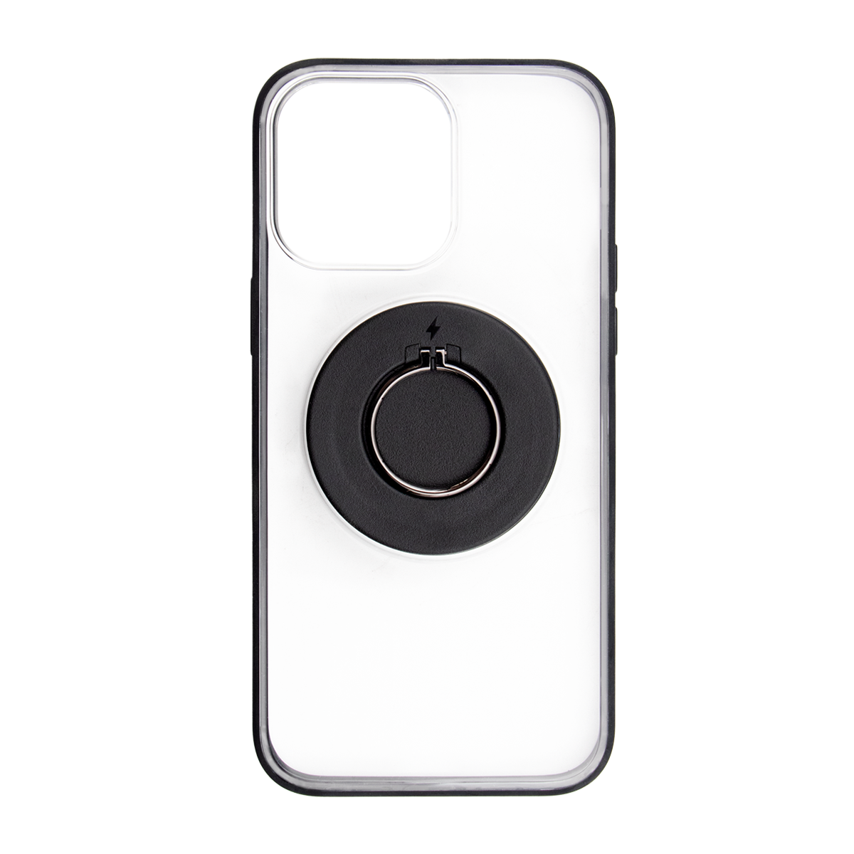 قاب گوشی iPhone 14 Pro Max کیو سریز مدل Magic Mask هولدر دار-سرمه‌ای