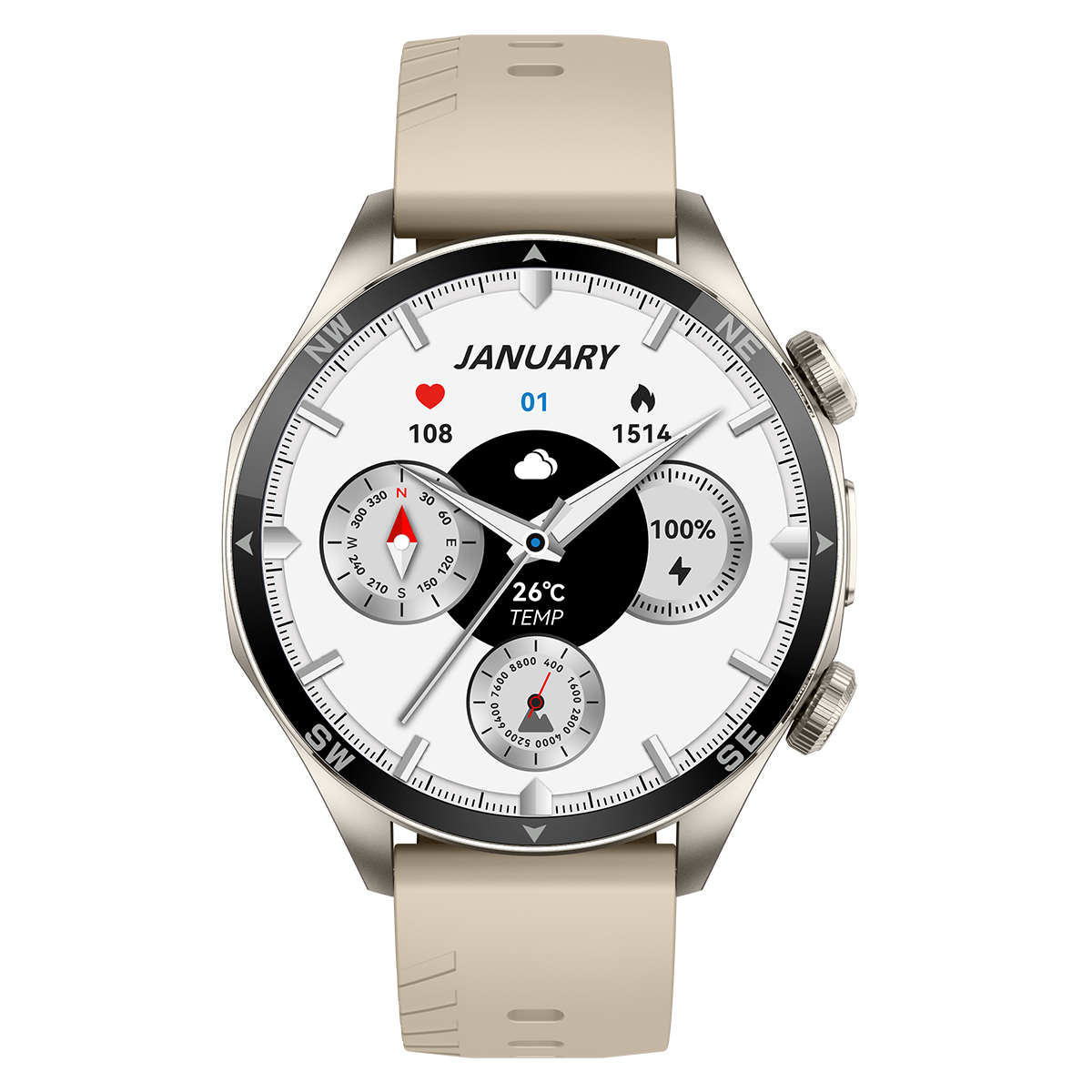 ساعت هوشمند گلوریمی مدل GX SPORT-تیتانیوم