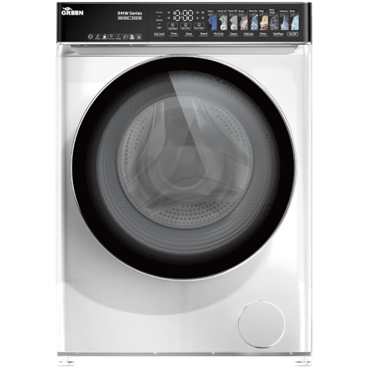 ماشین لباسشویی گرین 12 کیلویی مدل GWM120DD1200BMW-سفید