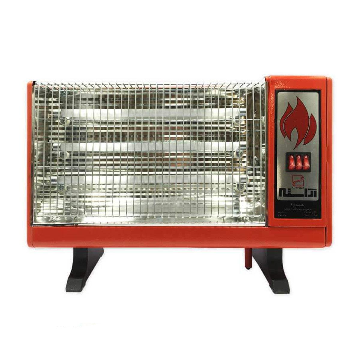 بخاری برقی آراسته 2000 وات سه شعله