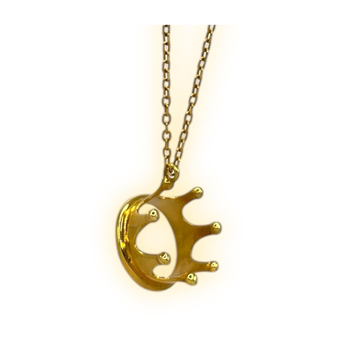 گردنبند طلا زنانه طرح تاج مورا