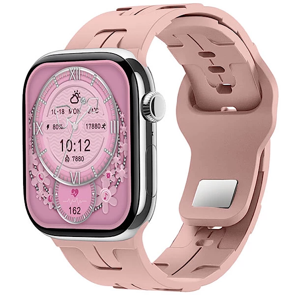 ساعت هوشمند ویرفیت مدل hk10 mini plus-بدنه مشکی بند مشکی