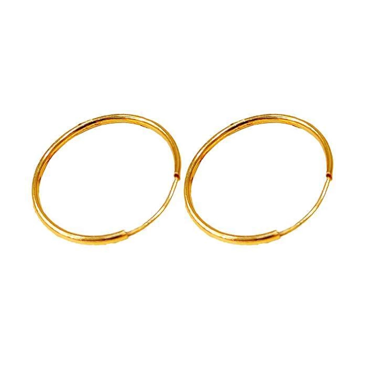 گوشواره طلا زنانه طرح حلقه ای ساده اپال گلد کد sh0045-0.38