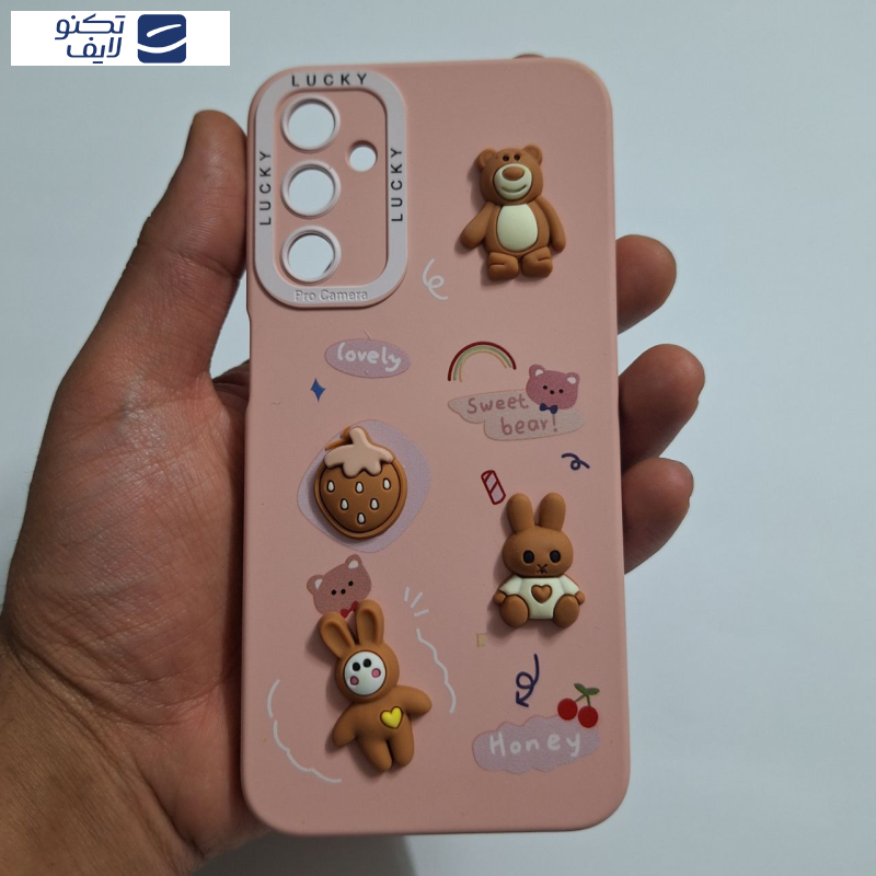 کاور مدل سیلیکونی خرسی مناسب برای گوشی موبایل سامسونگ Galaxy A24