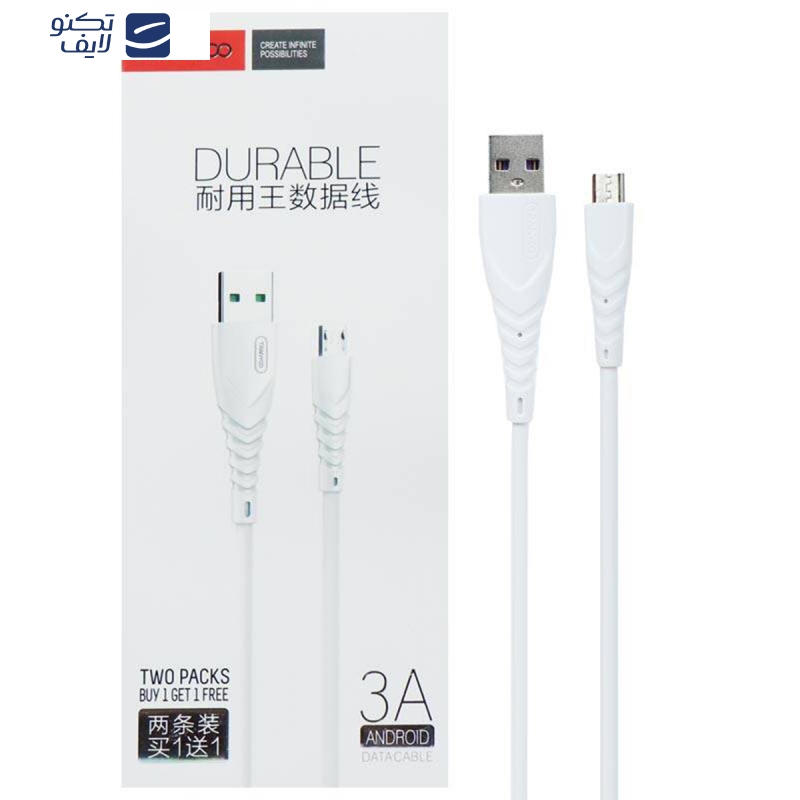 کابل تبدیل USB به microUSB ترانیو مدل S10-v طول 1.2 متر