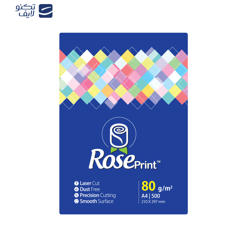 کاغذ A4 رزپرینت مدل RYB بسته 2500 عددی