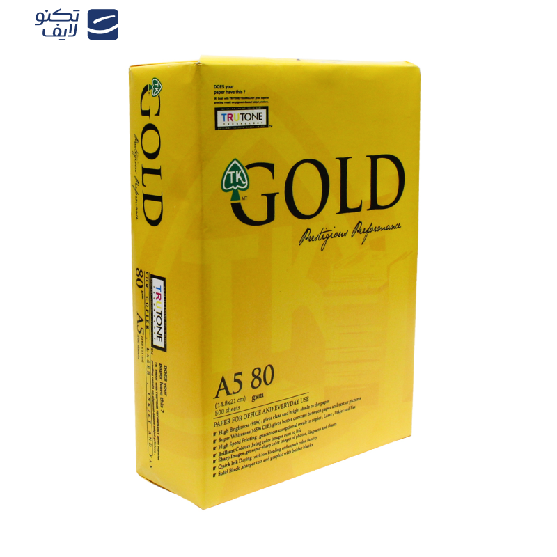  کاغذ A5 گلد کد 10 بسته 5000 عددی 