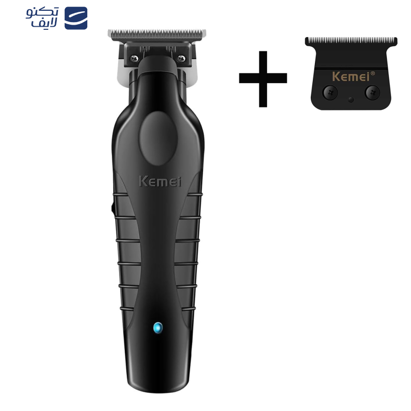 ماشین اصلاح مو سر و صورت شارژی کیمی مدل km-2299 به همراه تیغه یدک