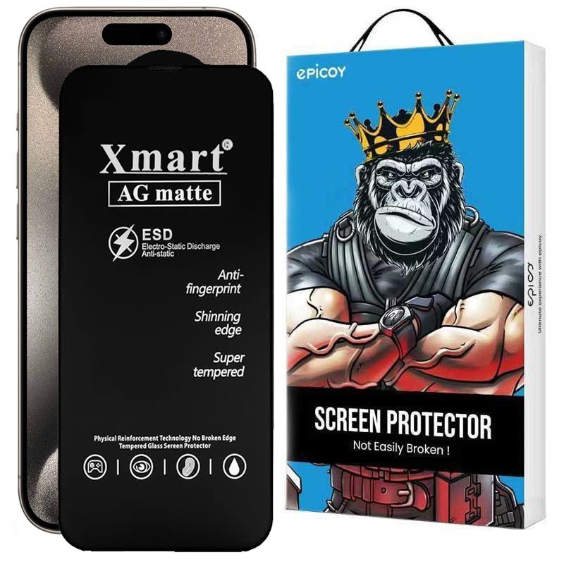 محافظ صفحه نمایش مات اپیکوی مدل Xmart Ag Matte مناسب برای گوشی موبایل اپل iphone 15 Pro Max محافظ صفحه نمایش مات اپیکوی مدل Xmart Ag Matte مناسب برای گوشی موبایل اپل iphone 15 Pro Max