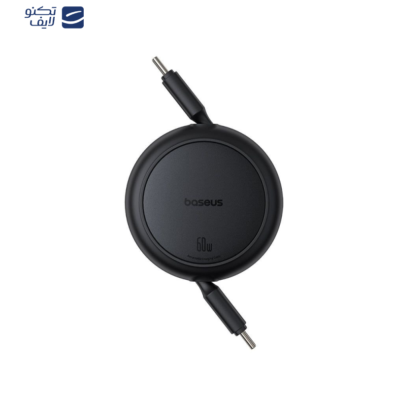 کابل تبدیل USB-C به USB-C بیسوس مدل Free2Pull Mini 60W طول 1 متر