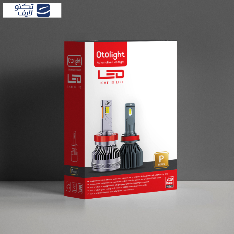 لامپ هدلایت LED اتولایت مدل P1 پایه H7 بسته 2 عددی