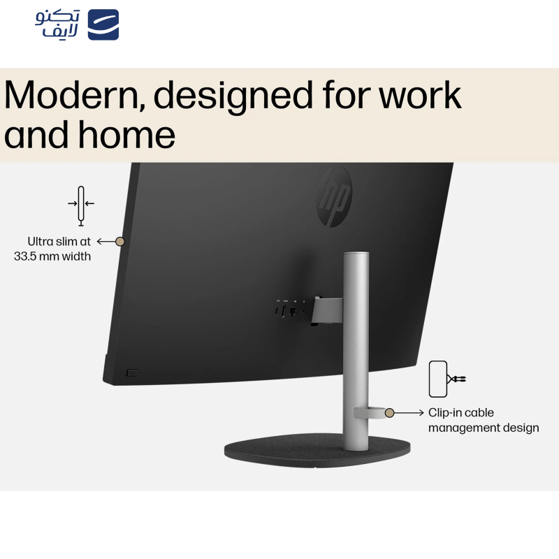 کامپیوتر همه کاره 27 اینچ اچ‌ پی مدل 27 CR0155nh-i7 1355U 8GB 512SSD UHD Touch