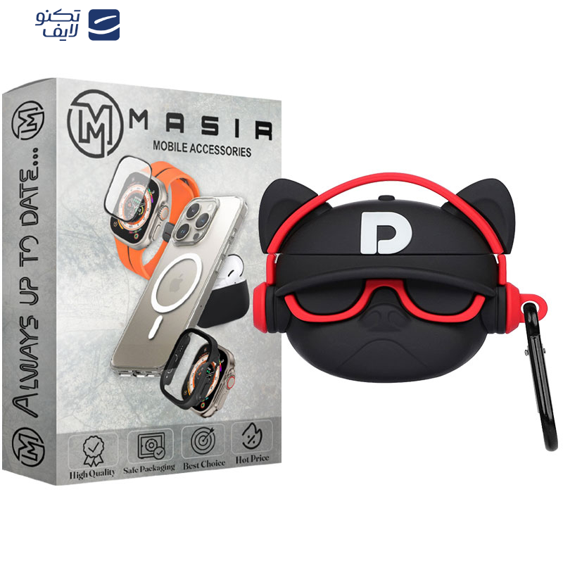 کاور مسیر مدل Bulldog Character Silicone مناسب برای کیس اپل ایرپاد 4 به همراه آویز