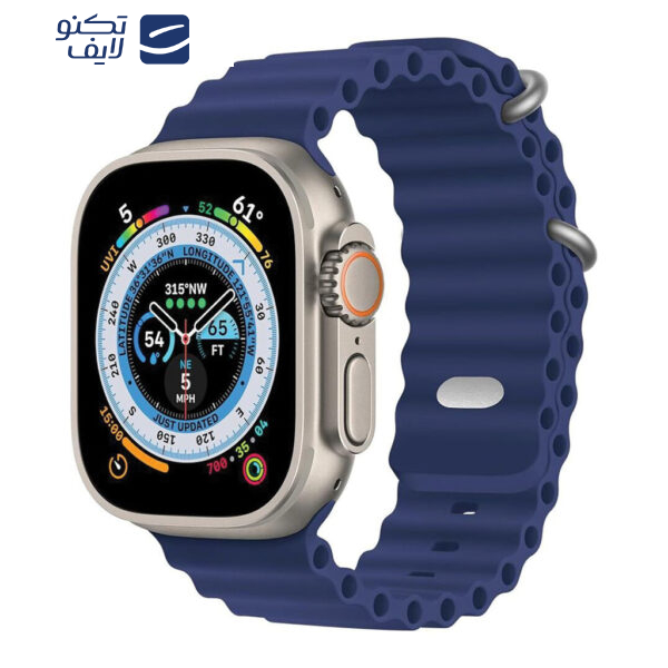 ساعت هوشمند مدل WS 75 ULTRA 2 دارای قابلیت های کنترل سطح اکسیژن خون، کنترل موسیقی (Music Player)، صفحه نمایش لمسی، صفحه نمایش رنگی، قابلیت تغییر طرح ساعت یا تم بند سیلیکون