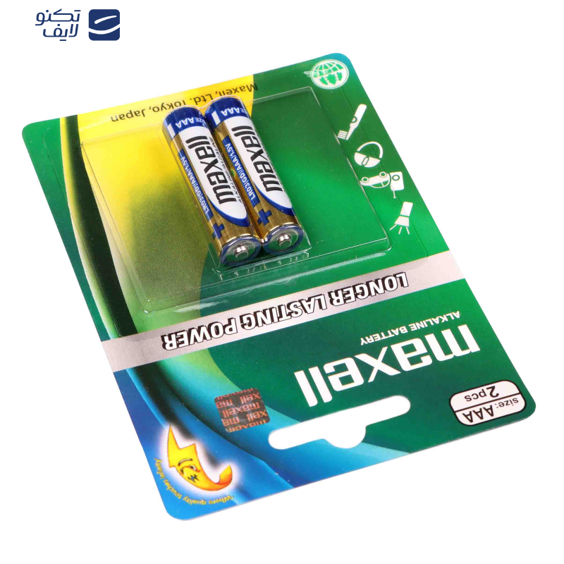 باتری نیم قلمی مکسل مدل آلکالاین بسته 4 عددی