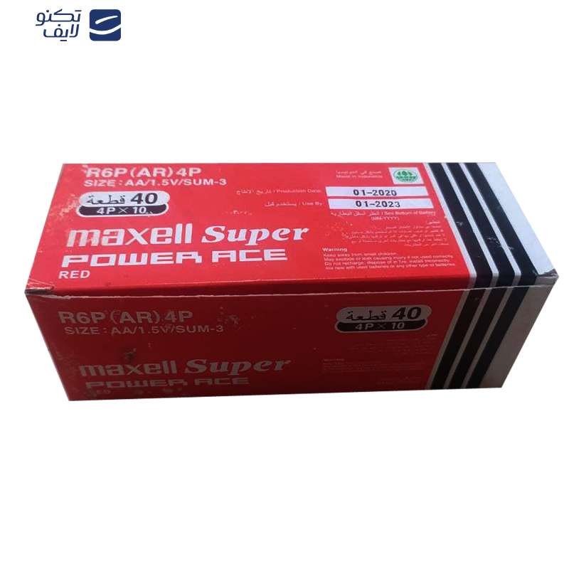 باتری قلمی مکسل مدل super power ace بسته 40 عددی