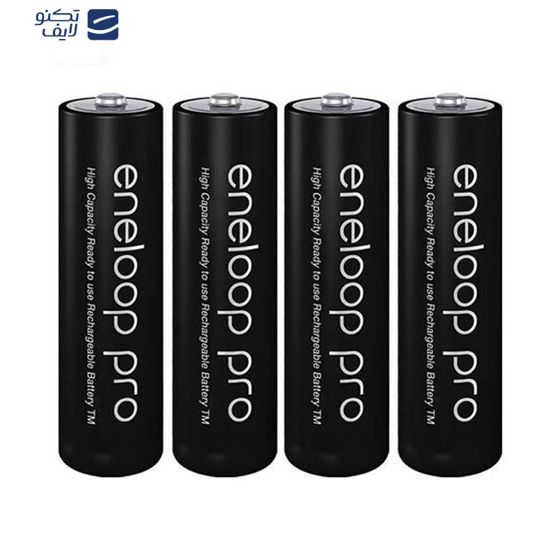 باتری قلمی قابل شارژ پاناسونیک مدل Eneloop Pro BK-3HDE/2BE بسته 4 عددی