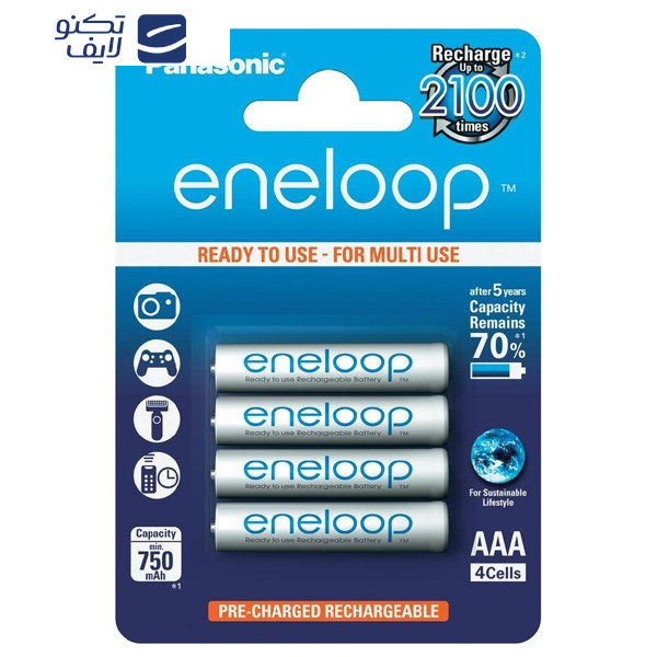 باتری نیم قلمی پاناسونیک مدل Eneloop بسته 4 عددی