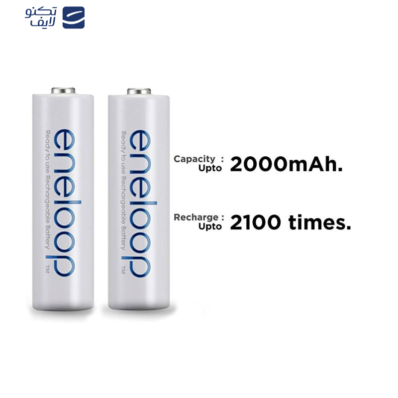 باتری قلمی قابل شارژ پاناسونیک مدل Eneloop بسته 2 عددی باتری قلمی قابل شارژ پاناسونیک مدل Eneloop بسته 2 عددی