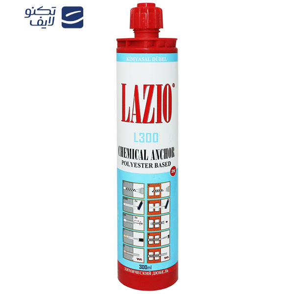 چسب لازیو مدل کاشت میلگرد تک محوره وزن 300 گرم