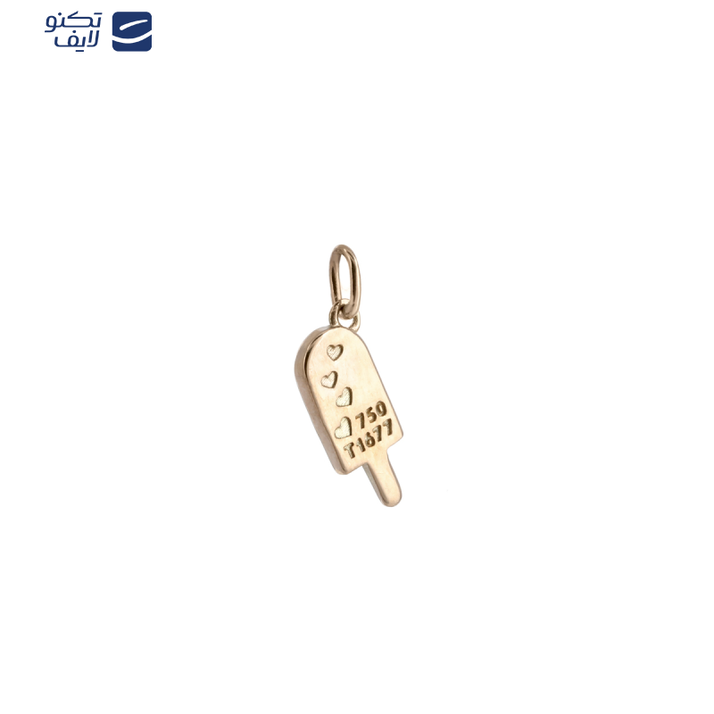 آویز گردنبند طلا 18 عیار زنانه بان گالری مدل بستنی توت فرنگی