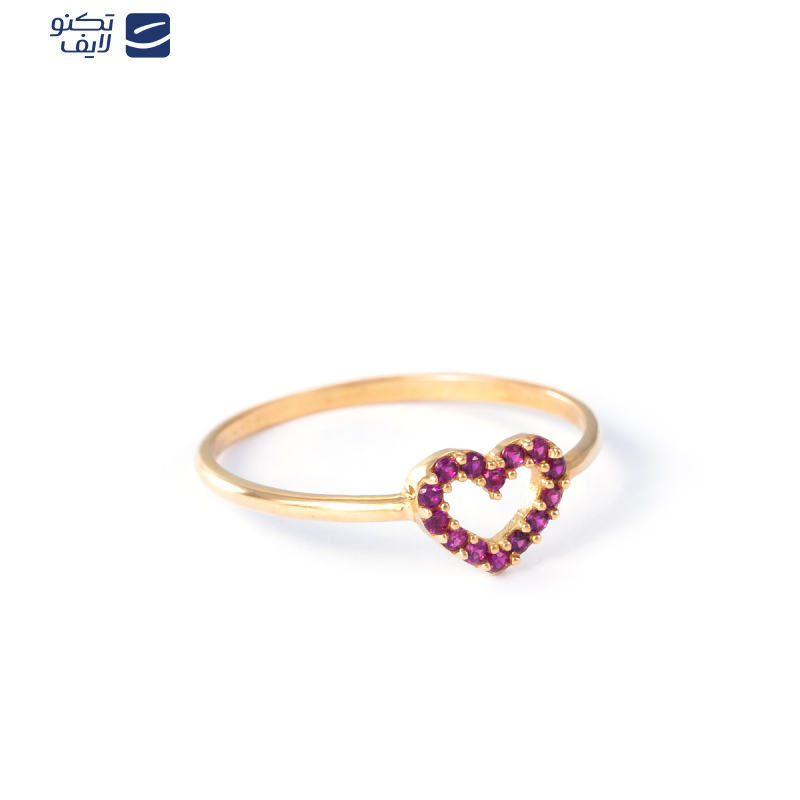 انگشتر طلا 18 عیار زنانه بان گالری مدل والنتین