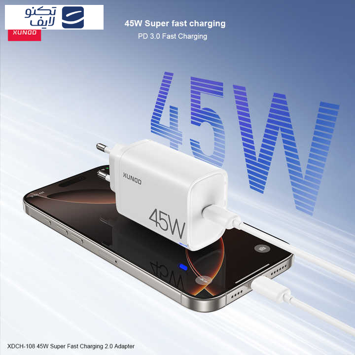 شارژر دیواری 45 وات ژاند مدل XDCH-108