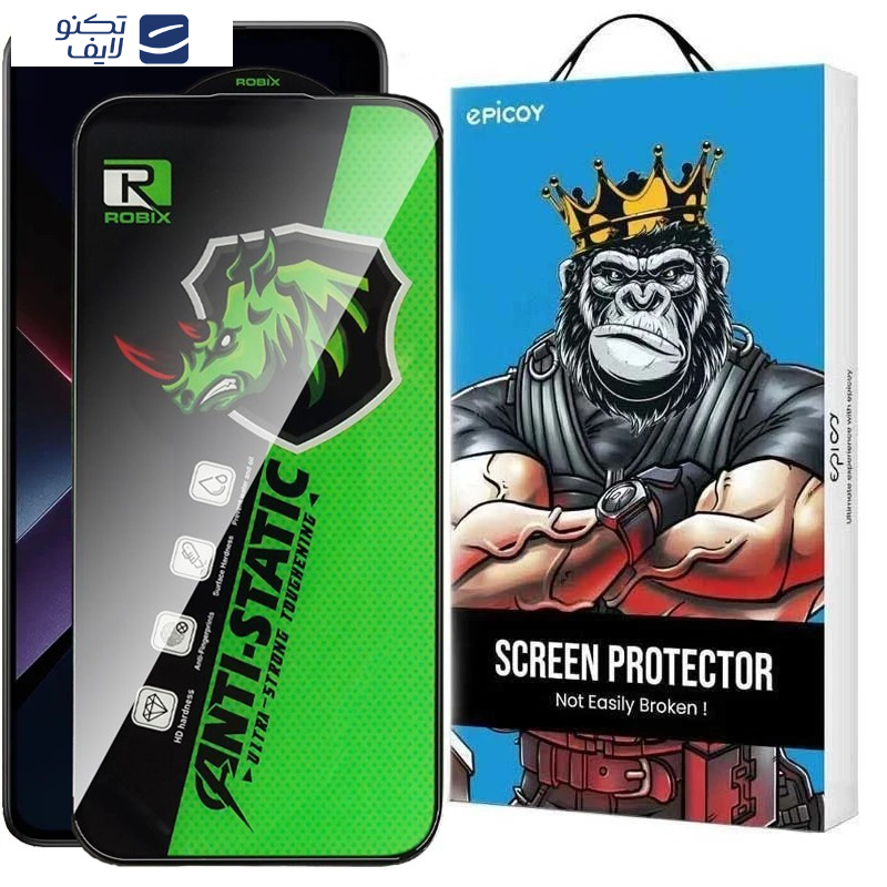 محافظ صفحه نمایش اپیکوی مدل Rhino Robix مناسب برای گوشی موبایل شیائومی Poco X7 Pro /X6 Pro / Redmi Note 14 /Turbo 4