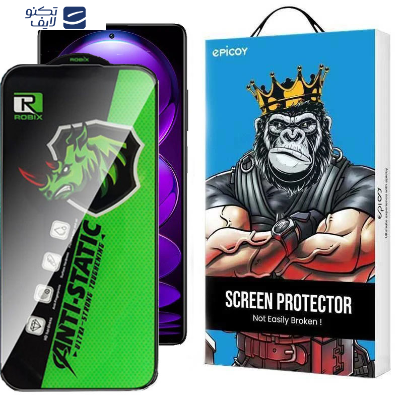 محافظ صفحه نمایش اپیکوی مدل Rhino Robix مناسب برای گوشی موبایل شیائومی Redmi Note 12 Explorer/Note 12 Discovery/Note 12 Pro Speed/Note 12R Pro/Note 12 Turbo