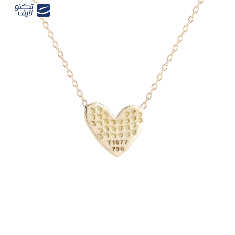 گردنبند طلا 18 عیار زنانه بان گالری مدل قلب آبنباتی