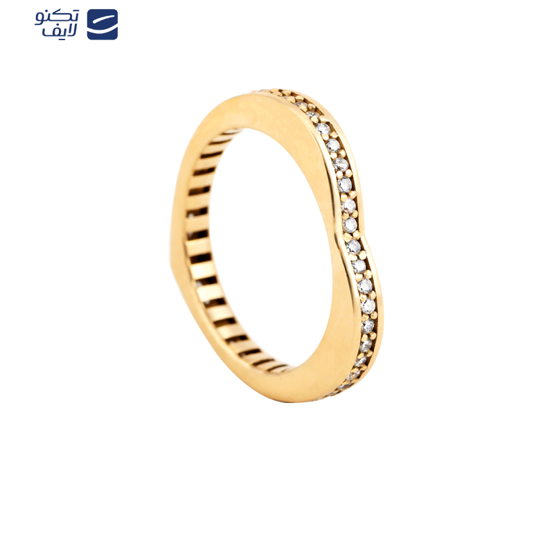 انگشتر طلا 18 عیار زنانه بان گالری مدل پیپا سنگی