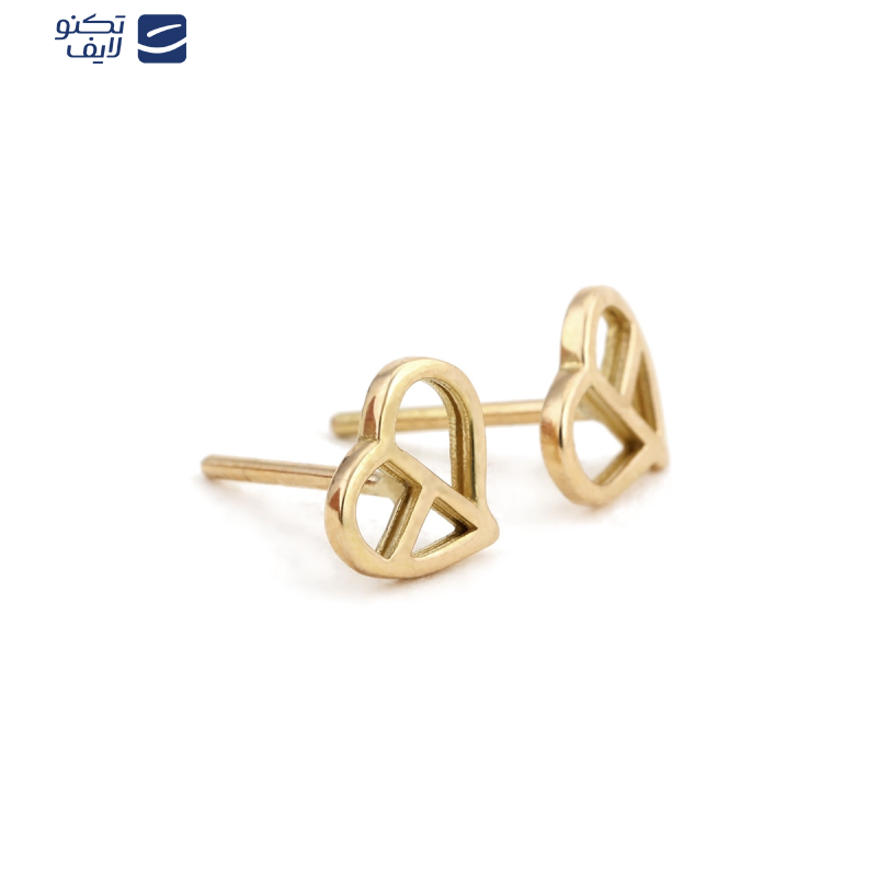 گوشواره طلا 18 عیار زنانه بان گالری مدل قلب