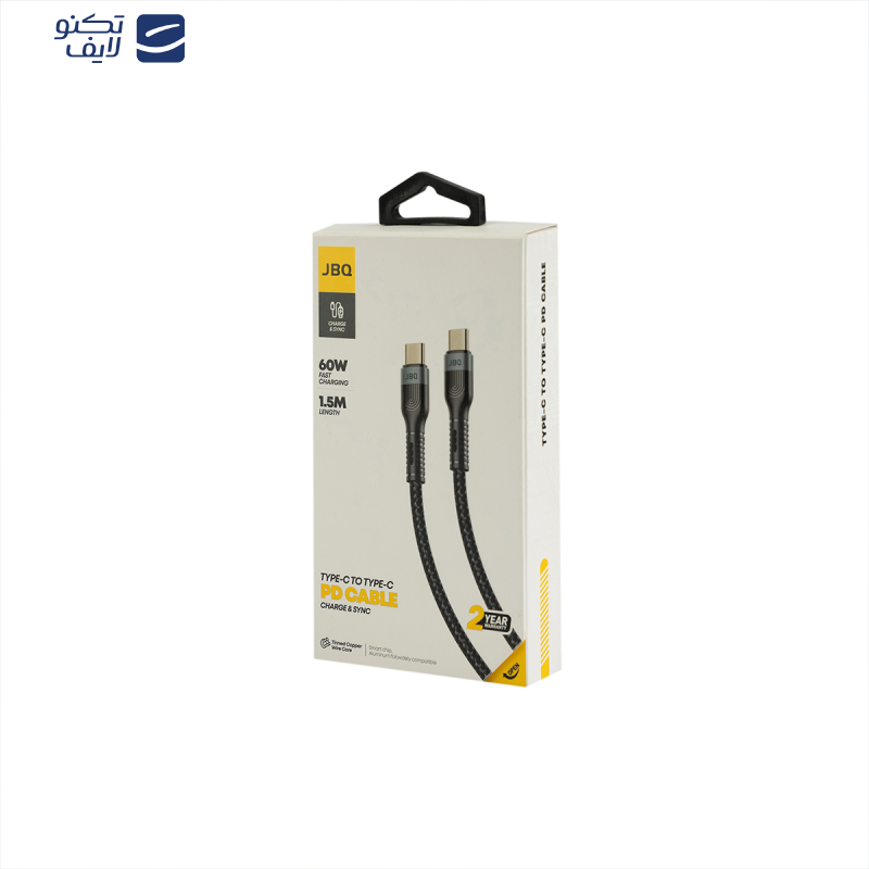 کابل تبدیل USB-C به USB-C جی بی کیو مدل CA-720 CC طول 1.5 متر