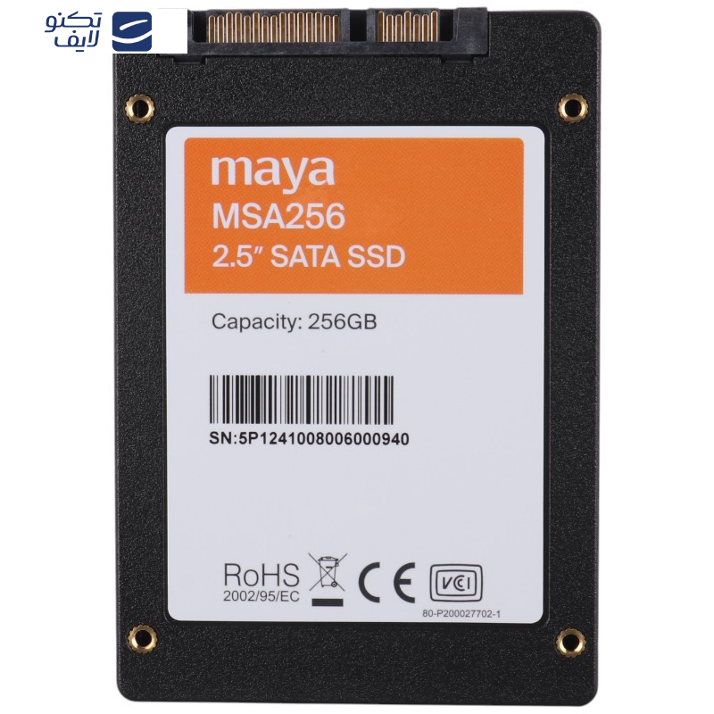 اس اس دی اینترنال مایا مدل MSA256 ظرفیت 256 گیگابایت