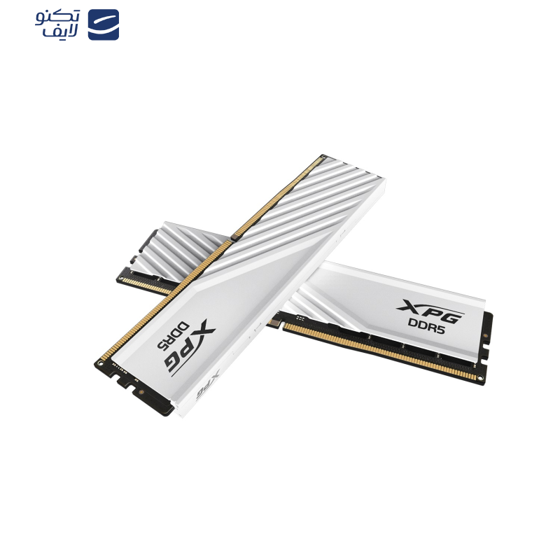 رم دسکتاپ DDR5 دو کاناله 5600مگاهرتز CL46 ایکس پی جی مدل LANCER BLADE WHITE ظرفیت 32 گیگابایت 